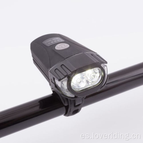 Luz delantera de la bicicleta LED recargable USB